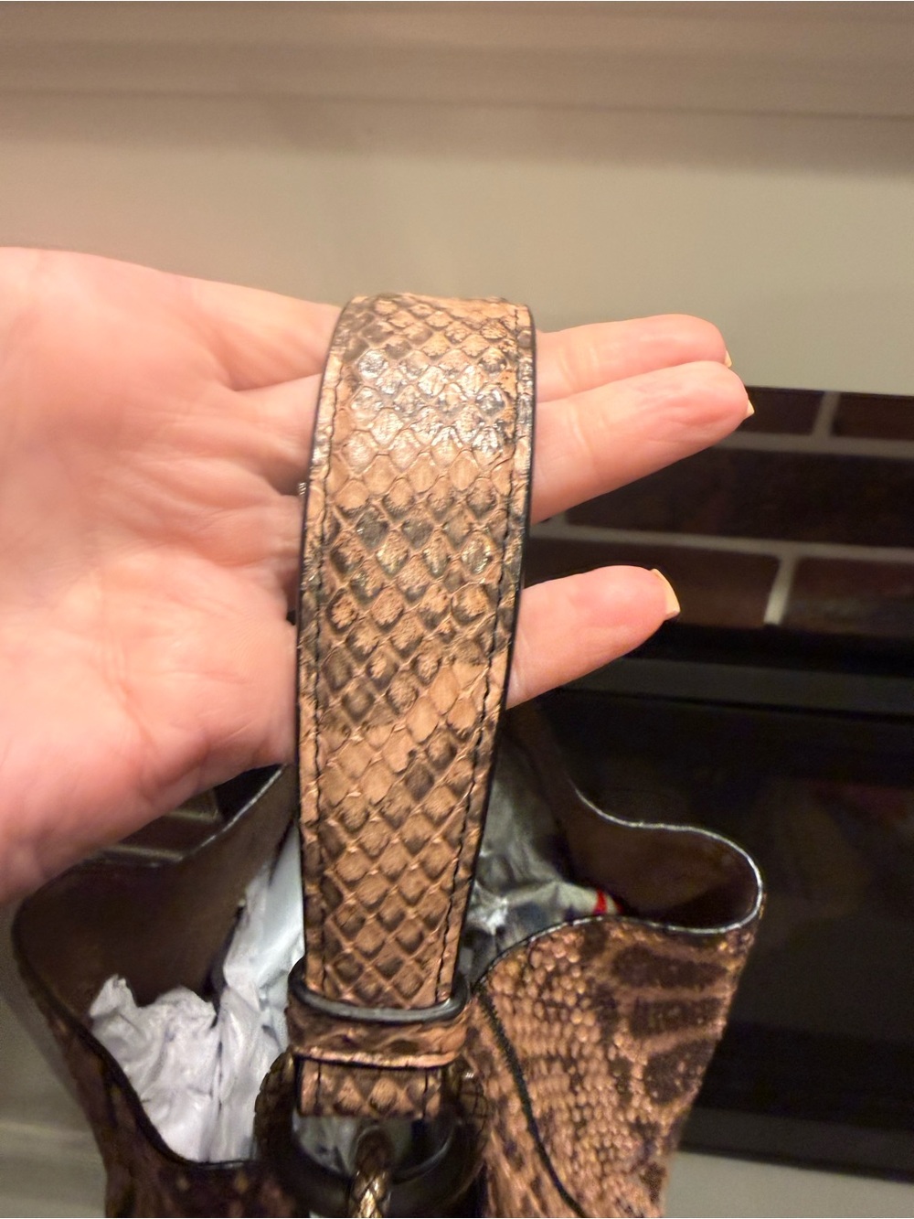 Bottega Veneta Python Loop Hobo Bag Original Retail:$4,800 - Picture 5 of 11